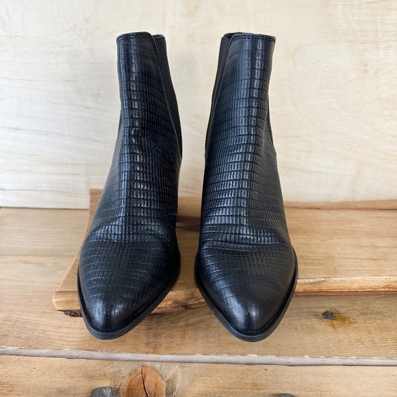 Lascana Leather‎ Boots Chelsea Panels Snake Embossed 7 - Picture 4 of 8